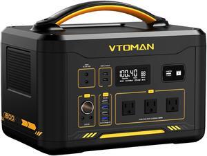 VTOMAN Portable Power Station 1800W, 1548Wh LiFePO4 Battery Power Station with Expandable Capacity, 1800W Constant-Power Battery Generator with Dual PD 100W Type-C & Regulated 12V/10A DC