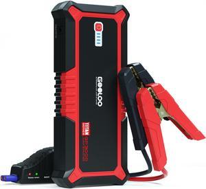 GOOLOO Upgraded GP3000 Jump Starter 3000A Peak Car Starter (Up to 9L Gas or 7L Diesel Engine) 12V Jump Box Auto Lithium Battery Booster SuperSafe Portable Power Pack with USB Quick Charge, Type-C Port