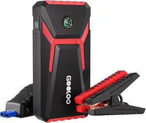 GOOLOO Car Jump Starter,1500A Peak 12V Battery Jump Box with Quick Charge Out(Up to 6.0L Gas and 4.0L Diesel Engines),GE1500 Portable Battery Booster Pack Power Bank Car Starter