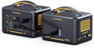 Vtoman 3096Wh Solar Generator with Extra Battery Included, 1800W (Peak 3600W) LiFePO4 Battery Power Station for Power Outages, RV, Camping, Emergencies