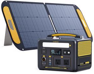 VTOMAN Jump 600X 600W Portable Power Station with 110W Panel, 299Wh Battery Powered Station for Camping, Road Trip, Fishing, Home Backup, Emergency