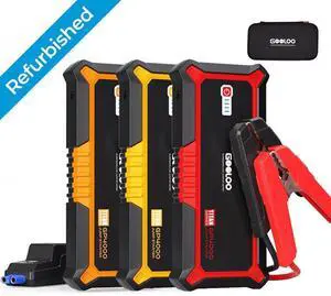 GOOLOO GP4000 Jump Starter 4000A Peak Car Starter (All Gas,up to 10.0L Diesel Engine) SuperSafe 12V Lithium Jump Box,Auto Battery Booster Pack,Portable Power BankUSB Quick Charge 
Refurbished/Optional