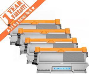 4PK TN450/TN-450 Black High Yield Toner Cartridge for Brother HL-2220 HL-2230 HL-2240 HL-2242 HL-2250 HL-2270 HL-2280 DCP-7060 DCP-7065 DCP-7070 MFC-7240 MFC-7360 MFC-7460 MFC-7470 MFC-7860