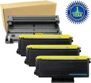 1 DR620 Drum + 3 TN650 Toner Cartridge for Brother DR620 TN650 Printer MFC-8480DN MFC-8680DN MFC-8690DW MFC-8880DN MFC-8890DW DCP-8080DN DCP-8085DN HL-5340D HL-5350DN HL-5370DW HL-5370DWT HL-5380DN