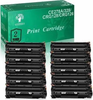 10 PK Compatible CRG126 Black Toner Cartridge For  LBP6200 LBP6200d Printer