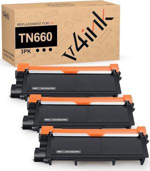 v4ink 3PK Compatible TN-660 Toner Replacement for Brother TN660 TN630 Toner Ink for Brother MFC-L2700DW HL-L2300D HL-L2320D HL-L2340DW HL-L2380DW DCP L2540DW L2520DW MFC L2740DW L2720DW Printer