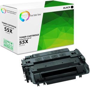 TCT Compatible High Yield Toner Cartridge Replacement for the  55X Series - 1 Pack Black