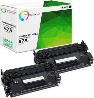 TCT Compatible Toner Cartridge Replacement for the  87A Series - 2 Pack Black