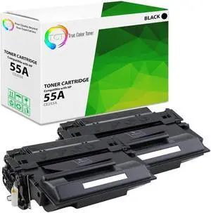TCT Compatible Toner Cartridge Replacement for the  55A Series - 2 Pack Black