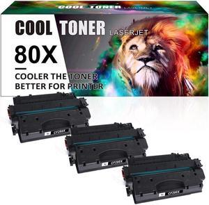 3PK CF280X 80X Toner Compatible with  LaserJet 400 M425dn M425dw M401dn M401n
