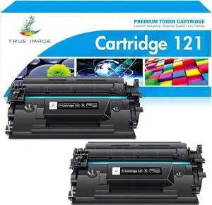 TRUE IMAGE Compatible Toner Cartridge Replacement for 121 CRG-121 CRG121 for imageCLASS D1620 D1650 High Yield Ink Printer (Black, 2-Pack)