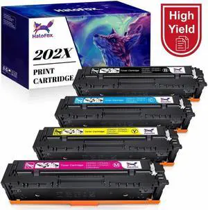 4PK Toner Fits for  CF500A 202A Color LaserJet Pro MFP M281fdw M254dw 202X