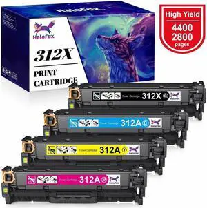 Set of 4 Toner Cartridge CF380X CF381A-CF383A 312X For  Laserjet M476 dw nw dn