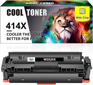 1PK Black Toner Toner W2020X Toner Compatible With  414X Laserjet M454dw No Chip