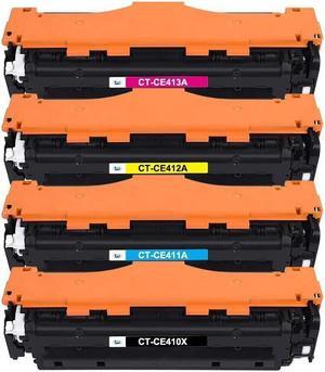 Cool Toner Compatible Toner Cartridge Replacement for  305A 305X CE410A CE410X for  Laserjet Pro 400 Toner M451dn M451nw MFP M476nw M476dw M375nw M475dn Printer (Black Cyan Magenta Yellow, 4-Pack)