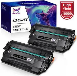 2PK Toner (NO CHIP) for CF258X 58X LaserJet Pro M404dn M404dw M404n Printers