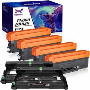 2xDR630 Drum 4x TN660 Toner Compatible With Brother HL-L2300D 2340DW DCP-L2520dw