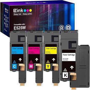 E-Z Ink (TM Compatible Toner Cartridge Replacement for Dell E525W E525 525w to use with E525w Wireless Color Printer for 593-BBJX 593-BBJU 593-BBJV 593-BBJW (Black Cyan Magenta Yellow, 4 Pack)