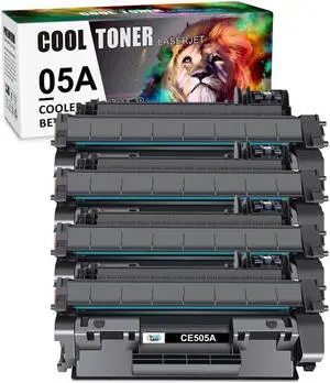 4 Pack CE505A Toner Cartridge Compatible With 05A LaserJet P2050 P2055 P2055d P2055x