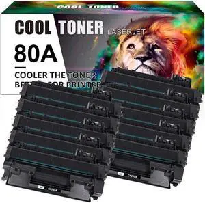 10PK CF280A 80A Toner Compatible with LaserJet Pro M401DN M401N M401DW M401DNE