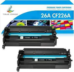TRUE IMAGE Compatible Toner Cartridge Replacement for 26A CF226A 26X CF226X Pro M402n M402dn M426 M402d M402dw Laser Jet MFP M426fdw M426fdn M402 M426dw Printer Ink (Black, 2-Pack)