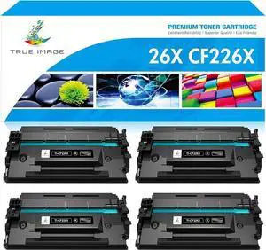 TRUE IMAGE Compatible Toner Cartridge Replacement for 26X CF226X 26A CF226A M426fdw Laserjet Pro M402n M402dn MFP M426fdn M426dw M426 M402 M402d M402dw Printer Ink High Yield (Black, 4-Pack)