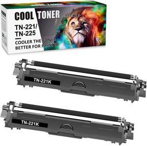 2PK Black TN221 TN225 Toner Compatible With Brother MFC-9130CW MFC-9340CDW HL-3170CDW