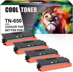 4*TN650 Toner Compatible With Brother High Yield MFC-8480DN 8890DW HL-5370DW 5340D