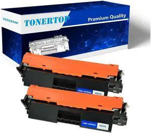 2 PK CF217A 17A Toner Cartridge for LaserJet Pro MFP M130a M130fnM With Chip