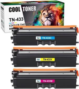3 Pack Toner (C/M/Y) Compatible With Brother TN433 TN-433 HL-L8260cdw HL-L8360cdw MFC-L8610cdw