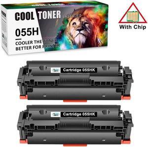 2PK Black Toner Compatible for 055 055H imageCLASS MF741Cdw MF743 MF746Cdw