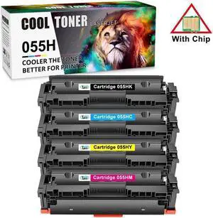 4PK (KCMY) Toner Compatible for 055 055H imageCLASS MF741Cdw MF743 MF746Cdw