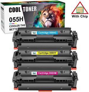 3PK (CMY) Toner Compatible for 055 055H imageCLASS MF741Cdw MF743 MF746Cdw