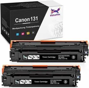 2x Black Toner Cartridge for 131 ImageCLASS LBP7100CN MF8230CN 6273B001AA