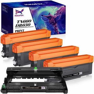 4x TN660 1x DR630 Lot Toner Drum Unit Compatible for Brother HL-L2380DW DCP-L254