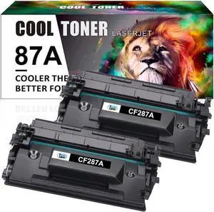 2PK CF287A 87A Toner Compatible with LaserJet M506 M506dn M501dn