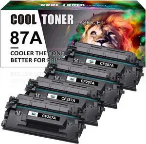 4PK CF287A 87A Toner Compatible with LaserJet M506 M506dn M501dn