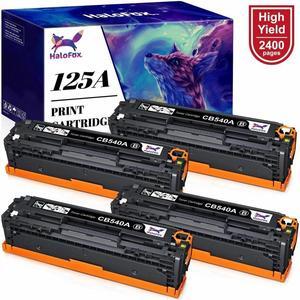 4 Pack Black Toner Cartridges CB540A for 125A LaserJet CM1312 CP1518n Printer