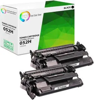 TCT Compatible High Yield Toner Cartridge Replacement for the 052 Series - 2 Pack Black