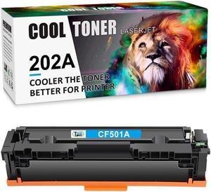1Pack Cyan CF500A Toner Compatible with 202A Color LaserJetPro MFP M254dw M281fd Printer