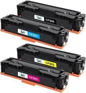 4PK(KCMY-Full Set) 202X CF500X Toner Compatible With LaserJet Pro MFP M281FDW M281CDW