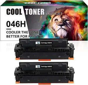 2PK Black Toner Cartridge for 046 H CRG-046H ImageCLASS MF731Cdw MF735Cdw LBP654Cdw