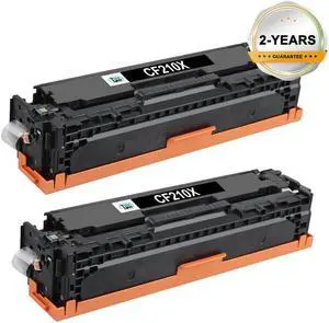 2PK Black 131A CF210A Toner Compatible with LaserJet Pro Color MFP M276nw M251nw