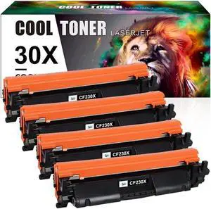 4Pack CF230A Toner Compatible for 30A LaserJet MFP M227fdw