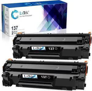 LxTek Compatible Toner Cartridge Replacement for 137 Black Toner Cartridge 137 CRG137 to Use with Imageclass D570 MF232w MF242dw MF240 MF230 MF216n MF236n(2 Pack, 137 Black)