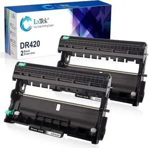 LxTek Compatible Drum Unit Replacement for Brother DR420 DR 420 TN450 TN 450 to use for HL-2270DW HL-2280DW HL-2240 HL-2240D MFC-7360N MFC-7460DN MFC-7860DW Printer(2 Black, High Yield)