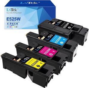 LxTek Remanufactured Toner Cartridge Replacement for Dell E525W E525 to use with E525W Color Laser Printer, 4 Pack (593-BBJX 593-BBJU 593-BBJV 593-BBJW)