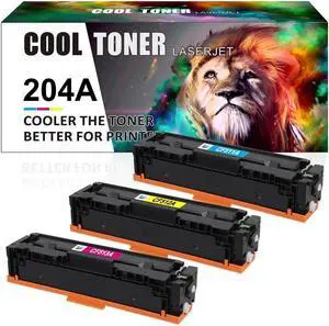 3*CF510A (CMY)Toner Compatible with 204A Color Pro MFP M180nw M181fw M154a