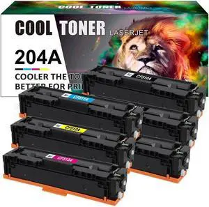 6*CF510A (3K+CMY)Toner Compatible with 204A Color Pro MFP M180nw M181fw M154a