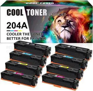 8*CF510A (2*KCMY)Toner Compatible with 204A Color Pro MFP M180nw M181fw M154a